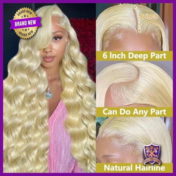 30 Inch Body Wave Human Hair Wig 200% Density Lace Front Pre Plucked main image 5